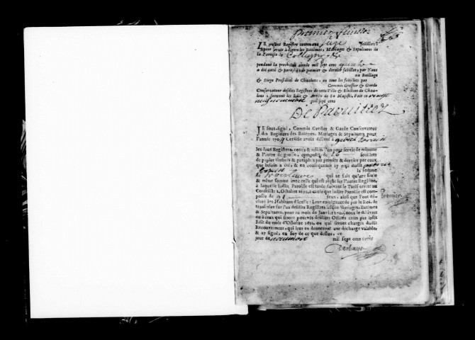 Coligny. Baptêmes, mariages, sépultures 1704-1721