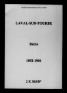 Laval. Décès 1892-1901