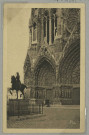 REIMS. 512. Portail de la Cathédrale et Statue Jeanne d'Arc.
ReimsJacques Fréville.Sans date