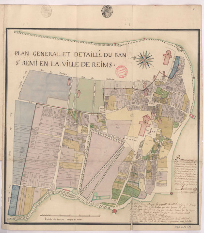 Plan général et détaillé du ban St Remi en la ville de Reims (1769), Villain