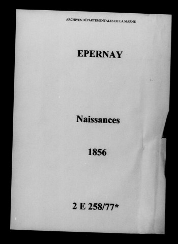 Épernay. Naissances 1856