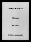 Mareuil-sur-Ay. Mariages 1813-1822