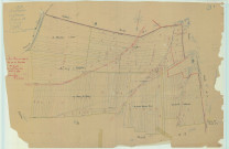 Bourgogne-Fresne (51075). Section D1 échelle 1/1250, plan mis à jour pour 1934, plan non régulier (papier).