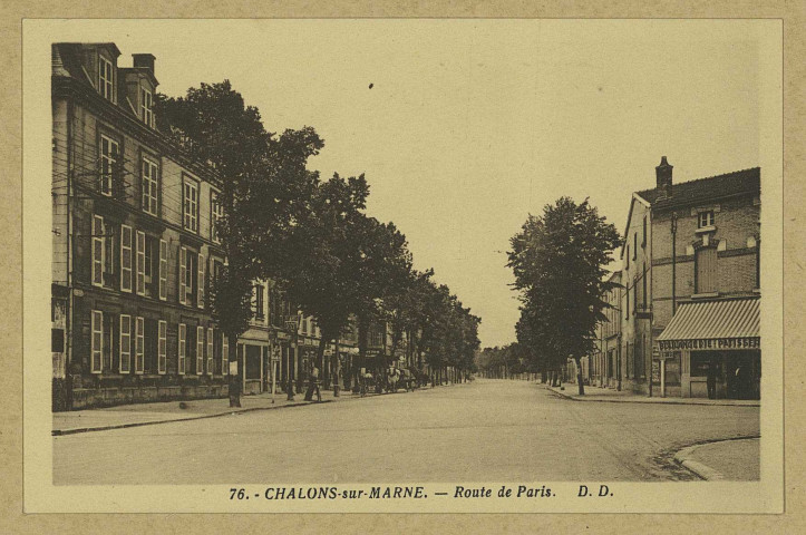 CHÂLONS-EN-CHAMPAGNE. 76- Route de Paris.
MirecourtDaniel Delboy.Sans date