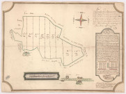 Plan arpentage des bois de Saint-Maur proches le Petit-Fleury (1747), Hazart