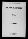 Vieil-Dampierre (Le). Décès 1871-1891