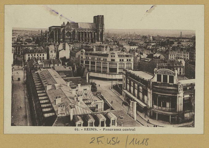 REIMS. 65. Panorama central.
ReimsA. Quentinet.1935