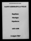 Saint-Germain-la-Ville. Baptêmes, mariages, sépultures 1693-1698