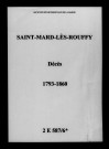 Saint-Mard-lès-Rouffy. Décès 1793-1860