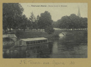 TOURS-SUR-MARNE. -1-Bâteau-Lavoir et Déversoir / G. Franjou. Photographe à Matougues.
AyEd. G. Franjou.[avant 1914]
Collection Mocquereau