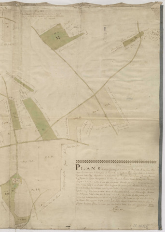 Plans et carte figuratif de la cense de Wadiville (1769), Nicolas Petit