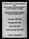 Saint-Remy-en-Bouzemont-Saint-Genest-et-Isson. Naissances, mariages, décès et tables décennales des naissances, mariages, décès 1893-1902
