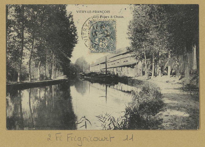 FRIGNICOURT. Les Fours à chaux.
Vitry-le-FrançoisÉdition M. B.[vers 1908]