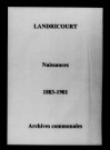 Landricourt. Naissances 1883-1901