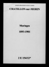 Châtillon-sur-Morin. Mariages 1893-1901