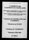 Vassimont-et-Chapelaine. Naissances an XI-1862