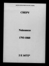 Chepy. Naissances 1793-1860