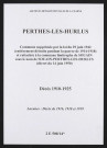 Perthes-lès-Hurlus. Décès 1910-1925