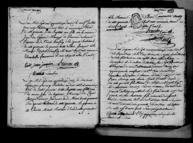 Blacy. Naissances, mariages, décès 1792-1812