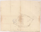 Moiremont. Plan du pré du petit Brouillard, XVIIe-XVIIIe siècles.