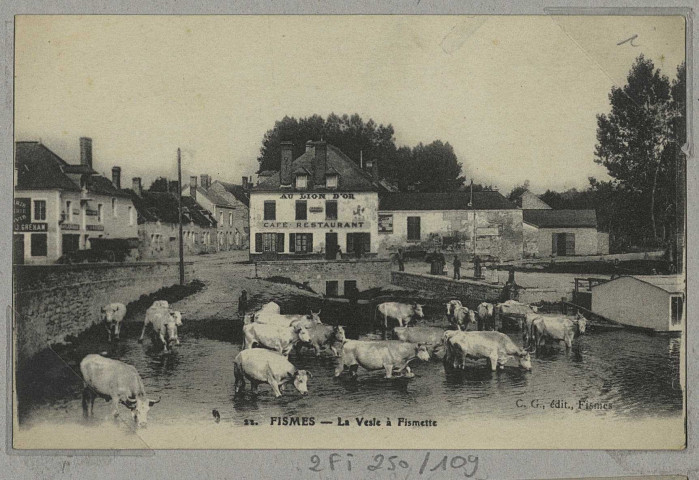 FISMES. 22-La Vesle à Fismette.
FismesEd. C. G. (75 - Parisimp. E. Le Deley).[vers 1931]