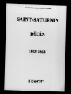 Saint-Saturnin. Décès an XI-1862