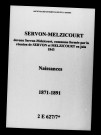 Servon-Melzicourt. Naissances 1871-1891