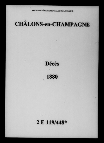 Châlons-sur-Marne. Décès 1880