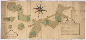 Plan des étangs situés sur les finages de Chantemerle et Bethon, 1765.