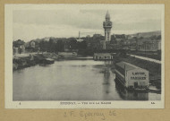 ÉPERNAY. 4-Vue générale-Vue sur la Marne (lavoir, bains).
LL.Sans date