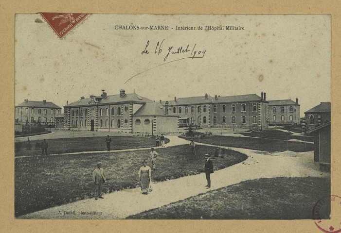 CHÂLONS-EN-CHAMPAGNE. Intérieur de l'hôpital militaire.
A. Duthil, photo-édit.[vers 1909]