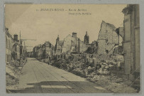 REIMS. 13. Reims en ruines - Rue du Barbâtre Street of the Barbâtre.
ReimsL. Michaud (51 - ReimsJ. Bienaimé).Sans date