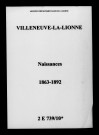 Villeneuve-la-Lionne. Naissances 1863-1892