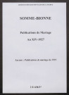 Somme-Bionne. Publications de mariage an XIV-1927