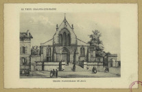 CHÂLONS-EN-CHAMPAGNE. Le vieux Châlons-sur-Marne. Église Paroissiale St-Jean.
Edition Spéciale du ""Grand Bazar de la Marne"".Sans date