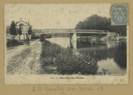 MARCILLY-SUR-SEINE. Pont de Marcilly-sur-Seine.
Édition Canlay-Chalopin.[vers 1927]