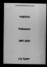 Vertus. Naissances 1807-1819