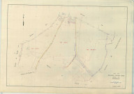 Rouvroy-Ripont (51470). Section ZC échelle 1/2000, plan remembré pour 1968, plan régulier (papier armé)