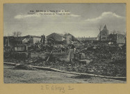 ÉTREPY. 1914-Bataille de la Marne (6 au 12 septembre)-Etrepy-Vue générale du village en ruines.
