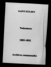 Saint-Eulien. Naissances 1883-1892