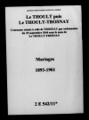 Thoult-Trosnay (Le). Mariages 1893-1901