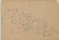 Gigny-Bussy (51270). Bussy-aux-Bois (51096). Section C2 échelle 1/2000, plan mis à jour pour 1955 (ancienne commune de Bussy-aux-Bois (51096), plan non régulier (papier)