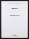 Noirlieu. Mariages 1910-1929