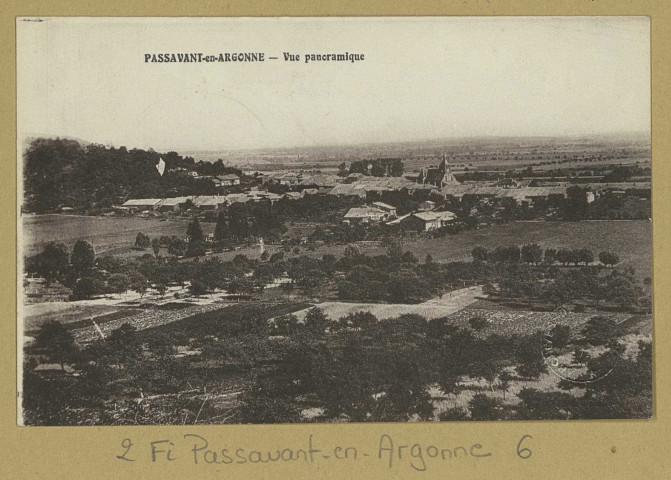 PASSAVANT-EN-ARGONNE. Vue panoramique / Rosnan, photographe.
Édition Pirrus.[vers 1925]