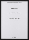 Blesme. Naissances 1843-1852 (reconstitutions)