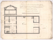 Faux-sur-Coole et Vésigneul-sur-Coole. Plan pour la reconstruction du presbytère, 1764.