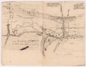 Plan topographique du terrain entre Fresne et Coupéville, 1770-1771.