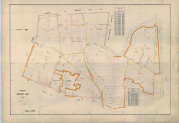 Bisseuil (Aÿ-Champagne 51030). Section ZK échelle 1/2000, plan remembré pour 1961, plan régulier (papier armé).