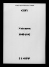 Oiry. Naissances 1863-1892