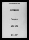 Châtrices. Naissances 1793-1870